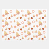Schattigee pastel Mid Blush Holiday Tree Inpakpapier Vel (Voorkant)