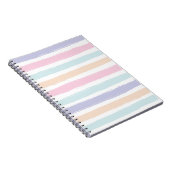 Schattigee pastel neon kleuren Waterverf Gradient  Notitieboek (Rechterzijde)