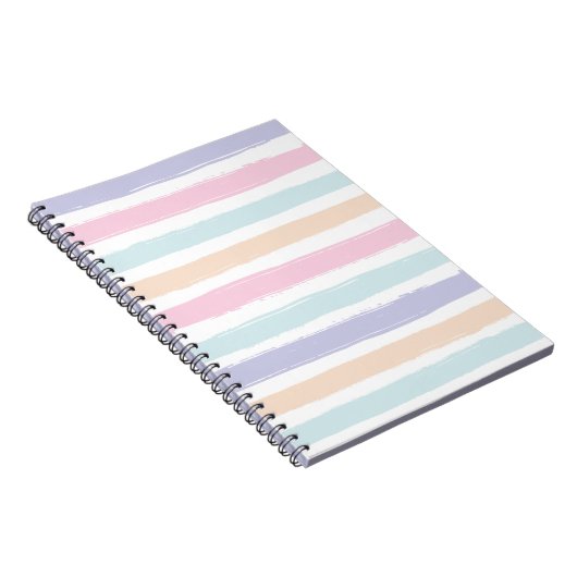 Schattigee pastel neon kleuren Waterverf Gradient Notitieboek (Rechterzijde)