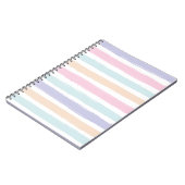 Schattigee pastel neon kleuren Waterverf Gradient  Notitieboek (Linkerzijde)