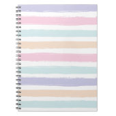 Schattigee pastel neon kleuren Waterverf Gradient Notitieboek (Voorkant)