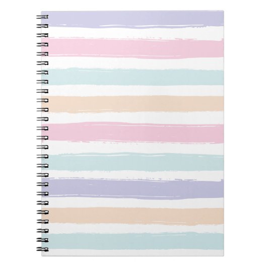 Schattigee pastel neon kleuren Waterverf Gradient  Notitieboek (Voorkant)