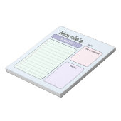 Schattigee pastel om te doen lijst Notitieblok (Linkerzijde)