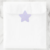 Schattigee pastel paarse esthetiek ster sticker (Tas)