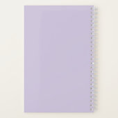 Schattigee Pastel Paarse Naam School Notitieboek (Achterkant)