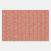 Schattigee pastel peperkoek man kerstkoekjes inpakpapier vel (Voorkant 2)