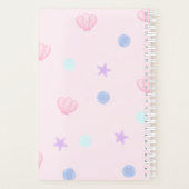 Schattigee Pastel Periwinkle Zeemeermin Princess Planner (Achterkant)