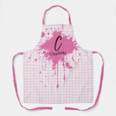 Schattigee Pastel Pink Gingham Schort (Voorkant)