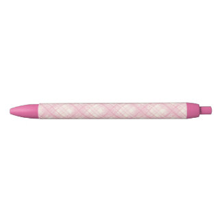 Schattigee Pastel Pink Plaid Pen