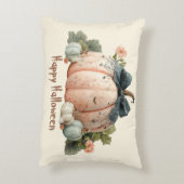 Schattigee Pastel Pumpkin Happy Halloween Accent Kussen (Achterkant (Verticaal))