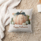 Schattigee Pastel Pumpkin Happy Halloween Kussen (Deken)