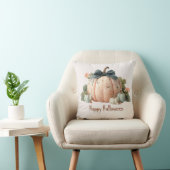Schattigee Pastel Pumpkin Happy Halloween Kussen (Stoel)