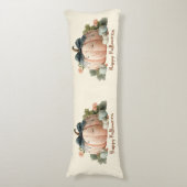 Schattigee Pastel Pumpkin Happy Halloween Lichaamskussen (Voorkant Verticaal)