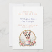 Schattigee Pastel Puppy Franse Bulldog - Verjaarda Kaart (Achterkant)