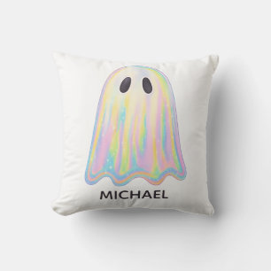 Schattigee Pastel Rainbow Ghost   Esthetisch spook Kussen