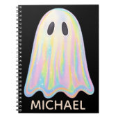 Schattigee Pastel Rainbow Ghost | Esthetisch spook Notitieboek (Voorkant)