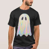 Schattigee Pastel Rainbow Ghost | Esthetisch spook T-shirt (Voorkant)