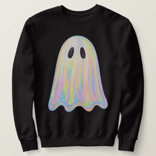 Schattigee Pastel Rainbow Ghost | Esthetisch spook Trui (Design voorkant)