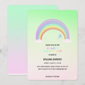 Schattigee Pastel Rainbow gradient flower Baby sho Kaart (Voorkant / Achterkant)