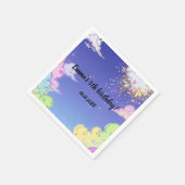 Schattigee Pastel Rainbow Kids Verjaardagsfeest Ge Servet (Hoek)