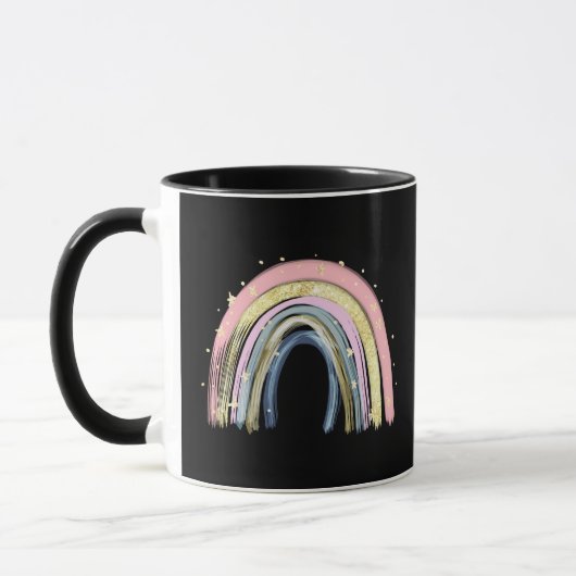 Schattigee Pastel Rainbow Mok (Links)