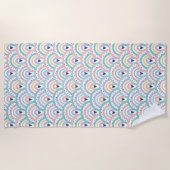 Schattigee Pastel Rainbow Pattern Strandlaken (Voorkant)