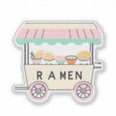 Schattigee pastel ramen winkelwagen sticker (Voorkant)