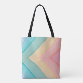 Schattigee Pastel Regenboog kleuren Canvas tas (Achterkant)