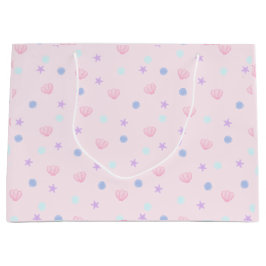 Schattigee Pastel Roze Zeeschelpen Zee Sterren en  Groot Cadeauzakje