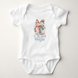 Schattigee Pastel Snowmans Romper