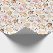 Schattigee Pastel Spooky Cupcakes Halloween Patter Cadeaupapier (Hoek)