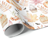 Schattigee Pastel Spooky Cupcakes Halloween Patter Cadeaupapier (Rol Hoek)