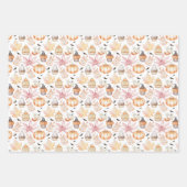 Schattigee Pastel Spooky Cupcakes Halloween Patter Inpakpapier Vel (Voorkant 3)