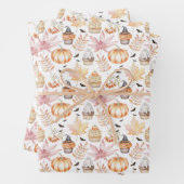 Schattigee Pastel Spooky Cupcakes Halloween Patter Inpakpapier Vel (In situ)