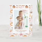 Schattigee Pastel Spooky Cupcakes Happy Halloween  Feestdagen Kaart (Voorkant)