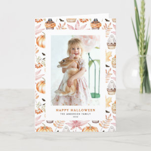 Schattigee Pastel Spooky Cupcakes Happy Halloween  Feestdagen Kaart