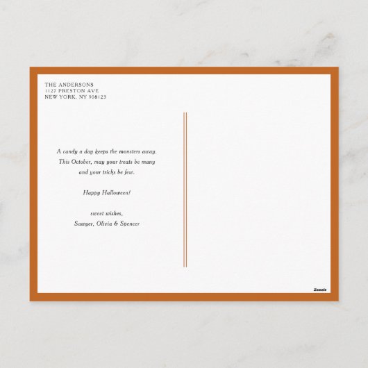 Schattigee Pastel Spooky Cupcakes Happy Halloween  Feestdagenkaart (Achterkant)