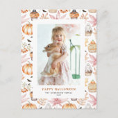 Schattigee Pastel Spooky Cupcakes Happy Halloween  Feestdagenkaart (Voorkant)