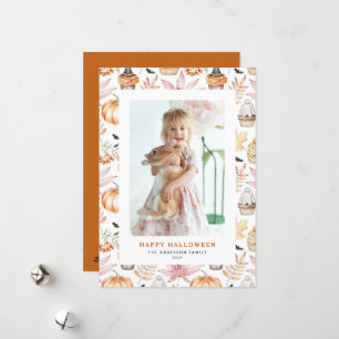 Schattigee Pastel Spooky Cupcakes Happy Halloween  Feestdagenkaart