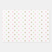 Schattigee pastel stippen inpakpapier vel (Voorkant 2)