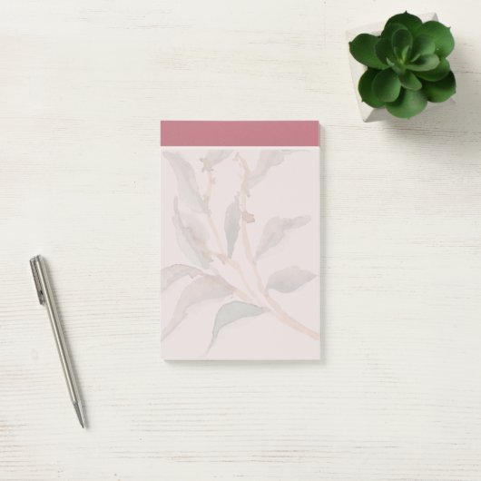 Schattigee pastel waterverf achtergrond Trendy Bou Post-it® Notes (Kantoor)