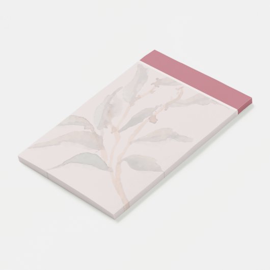 Schattigee pastel waterverf achtergrond Trendy Bou Post-it® Notes (Schuin)