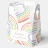 Schattigee Pastel Waterverf Rainbow Baby shower Ga Bedankdoosjes (Geopend)