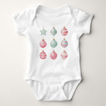 Schattigee Pastel Waterverf Xmas Ornamenten
