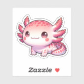 Schattigee Pastelaxolotls Nieuwe Design Vinyl St Sticker (Vel)