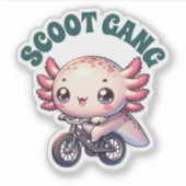 Schattigee Pastelaxolotls Nieuwe Design Vinyl St Sticker (Voorkant)