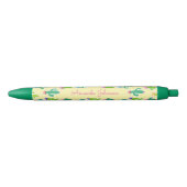 Schattigee pastelcactus monogram scriptnaam zwarte inkt pen (Voorkant)