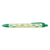 Schattigee pastelcactus monogram scriptnaam zwarte inkt pen (Bovenkant)