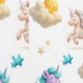 Schattigee pasteleenhoorns en kastelen fantasie behang (Zoom)