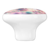 Schattigee pastelfee keramische knop (Zijkant)